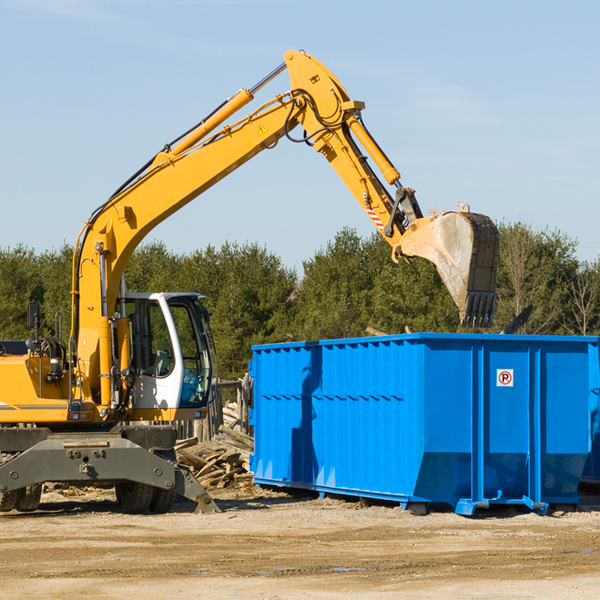 are there any restrictions on where a residential dumpster can be placed in Chatham County North Carolina